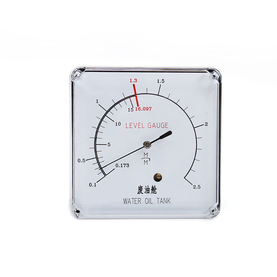 Water oil tank marine level gauge with level transmitter 