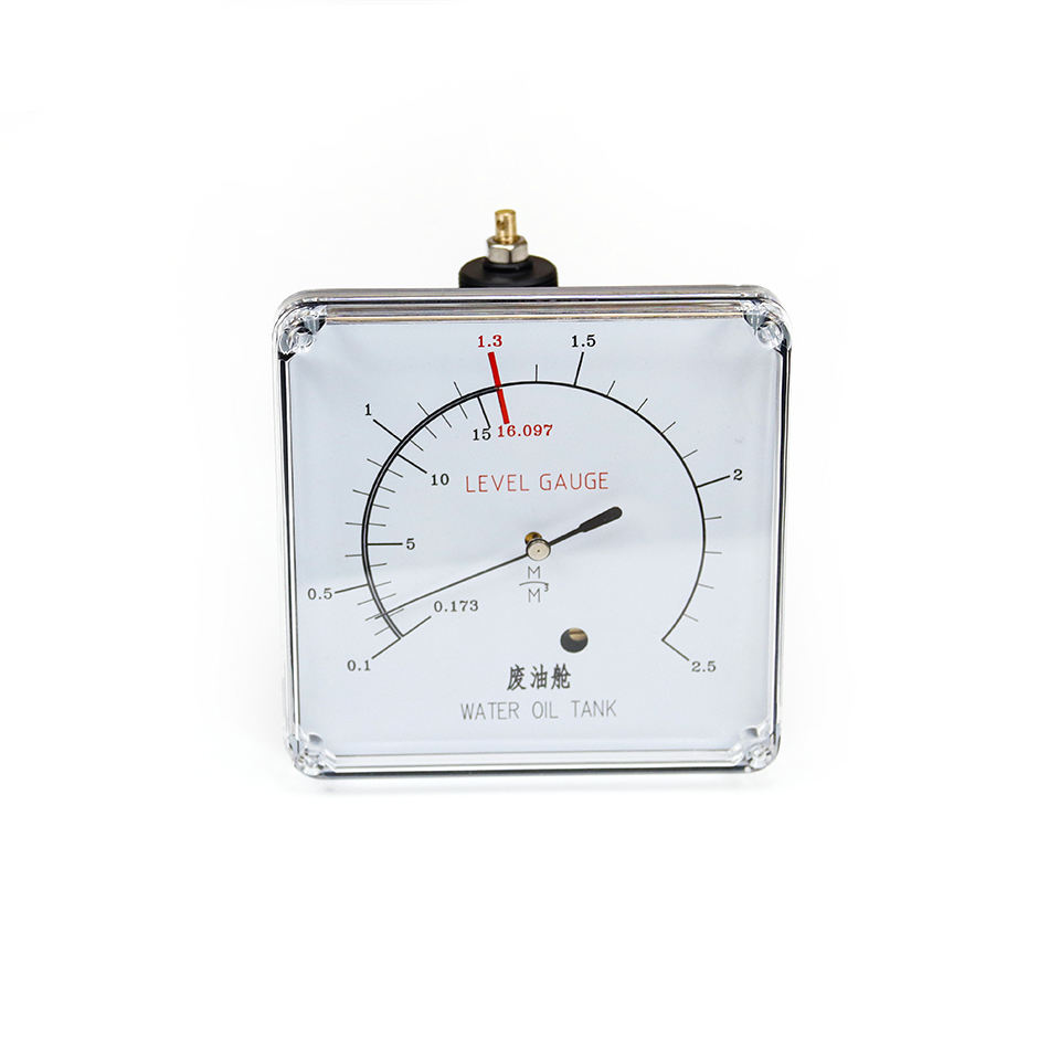 mechanical oil diesel fuel tank deep well water level gauge with sight glass level transmitter